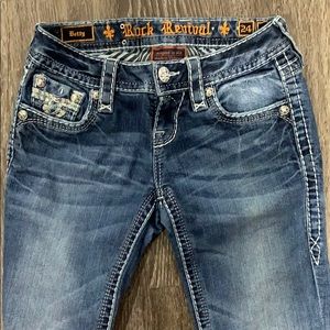 Rock Revival Straight Leg Jeans Size 24